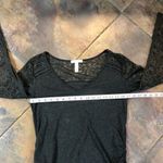 Ambiance Maternity Gray Long Sleeve Lace Sleeves Shoulders Back Size XL Gray Photo 7