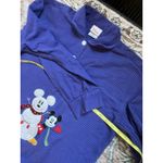 Disney Vintage  Store Nightgown Women’s  L/XL Mickey Mouse Blue Plaid Flannel 90s Photo 8