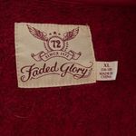 Faded Glory Vintage  Women's Red and black Sweater/Jacket Zipper XL Photo 5