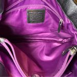 Coach Black Leather ‘Ashley’ Satchel Handbag Large Pebbled with strap Photo 5