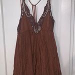 Free People Brown Crochet Dress Photo 0