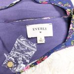 Everly  Periwinkle Floral Sun Dress Size Small Photo 4