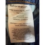 Reformation Wilder High Rise Wide Leg Jeans Women's Sz. 23 (US 00) Photo 7