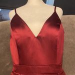 Women’s Burgundy Short Prom Party Dress NWT Medium Photo 5