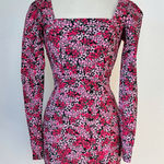 Francesca's  Collections Pink Floral Long Sleeve Dress Photo 0