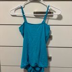 Cache Vintage Y2K Blue Ruffle Tank Top Photo 2
