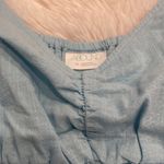 Abound Blue Flowy Crop Top Photo 2