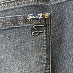 Seven7 Blue Flare Jeans Size 14 Denim Stretch Dressy Jeans Bohemian Plus Size Photo 4