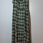 Free people green and cream maxi halter top dress size US 8 Photo 0