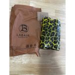LABAIR Yellow Leopard Print Patent Leather Clutch Bag Purse with Chain Photo 3