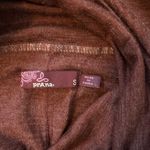 prAna  Burgundy Fold Over Waistband‎ Midi Skirt Size Small Photo 3