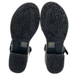 A.S.98 Black Leather Silver Chains Strappy Heeled Sandals Edgy Boho Size 39 Photo 8