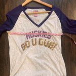 PINK - Victoria's Secret  University of Washington Graphic Raglan Tee Photo 2
