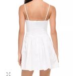 BNWT STAUD Dena White Mini Dress Size 8 Drop Waist Photo 4