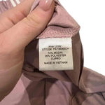 C Short‎ Sleeve Crew Neck Striped Trim Rose Pink T Photo 4