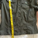 Tribal Dark Brown Jean Jacket with Decorative Silver Buttons Size M Photo 5