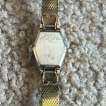 Bulova women’s vintage dainty gold bracelet watch adjustable measurements shown Photo 6