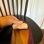 Joie  burgundy suede loafer flats with buckle size 9 Photo 8