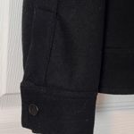 B: Scott  Wool Blend Black Bomber Jacket with Zipper Details Photo 3
