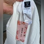 SheIn  Mod 2XL Curve‎ Blue White Puff Sleeve Above Knee Front Tie Boho Sundress Photo 10