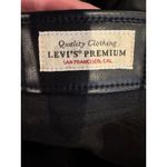 Levi's  Pants Women 26 Black Faux Leather Baggy Dad Mid Rise Straight Leg NWT Photo 10