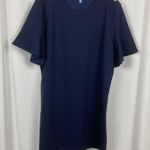 Draper James Navy Blue Short Bell Sleeve Ponte Knit Shift Dress Sz.XXL Photo 4
