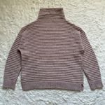 Madewell Sweater Donegal Belmont Mockneck in Coziest Yarn Blush Pink XL Photo 3