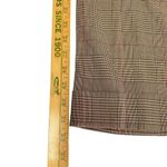 Ninety Women’s Sz 4 Brown Fall Plaid Houndstooth Straight Leg Trousers Pants Photo 11