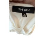 Nine West Nine‎ West White Shirt with Lace Sleeves Photo 5