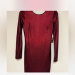 Forever 21 Elegant Red Long Sleeve Dress  Medium Photo 1