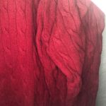 Lands' End Lands’ End Sweater Red Crew Neck Cableknit Sweater Sz 1X GUC Photo 6