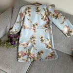 Joan Vass  Floral V-Neck Top Size M Photo 1