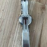 Bill Blass Vintage Ladies Watch Black Silver Dial Gold/Stainless Bracelet Photo 8