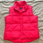 Lands' End  Hot Pink Puffer Vest size small Photo 0