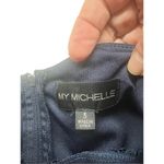 My Michelle  Black embroidered sleeveless Evening Dress Sz S NWT Photo 2