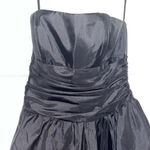 David's Bridal David’s Bridal Black Strapless Bubble Hem Mini Dress Photo 1