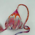 BASTA SURF Bikini Top Size Small NEW Triangle String Tie Dye Swim Beach NWOT Pink Photo 6
