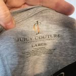 Juicy Couture Gray T-Shirt with Gold Yes I Can Graphic Top Casual Everyday‎ Tee Photo 3