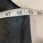 Mona Mode Black Leather Western Snap Closure Vest EUC Sz Sm Vintage Photo 7