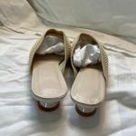 Kitten Heel Summer Mule Slide Color Sand Size 36 Tan Photo 8