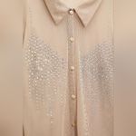ZARA RHINESTONE TULLE SHIRT Photo 1