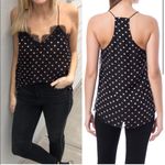 Cami NYC  The Heart Burnout Black Gold Silk Tank Top Camisole XS Photo 4