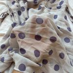 Victoria's Secret NEW WITH TAGS  White Purple Polka Dot 100% silk Mini slip Dress Photo 2