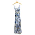 Lulus Breathtaking Blossom Light Blue Floral Print Maxi Dress size Large NWT Photo 3