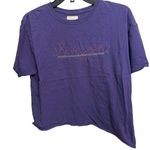 Clemson University Tigers League Women's Crop Top Tee Shirt, XL Purple Photo 0