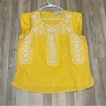 Boutique Savanna Jane MarigoldTop mustard yellow size Medium Gold Photo 5