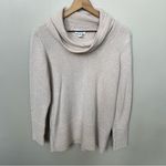 Calvin Klein  Tan Beige Cowl Neck Casual Knit Ribbed Sweater Size Medium Photo 0