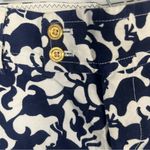 Lilly Pulitzer Palm Beach Fit Size 0 Womens Navy White Horse Corduroy Crop Pants Photo 1