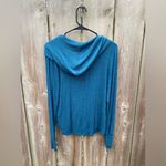 CAbi  Style 4191 Teal Striped Riff Hoodie Long Sleeve T Shirt Small Photo 3