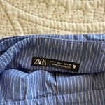 ZARA  Blue Striped Women's Top Photo 1